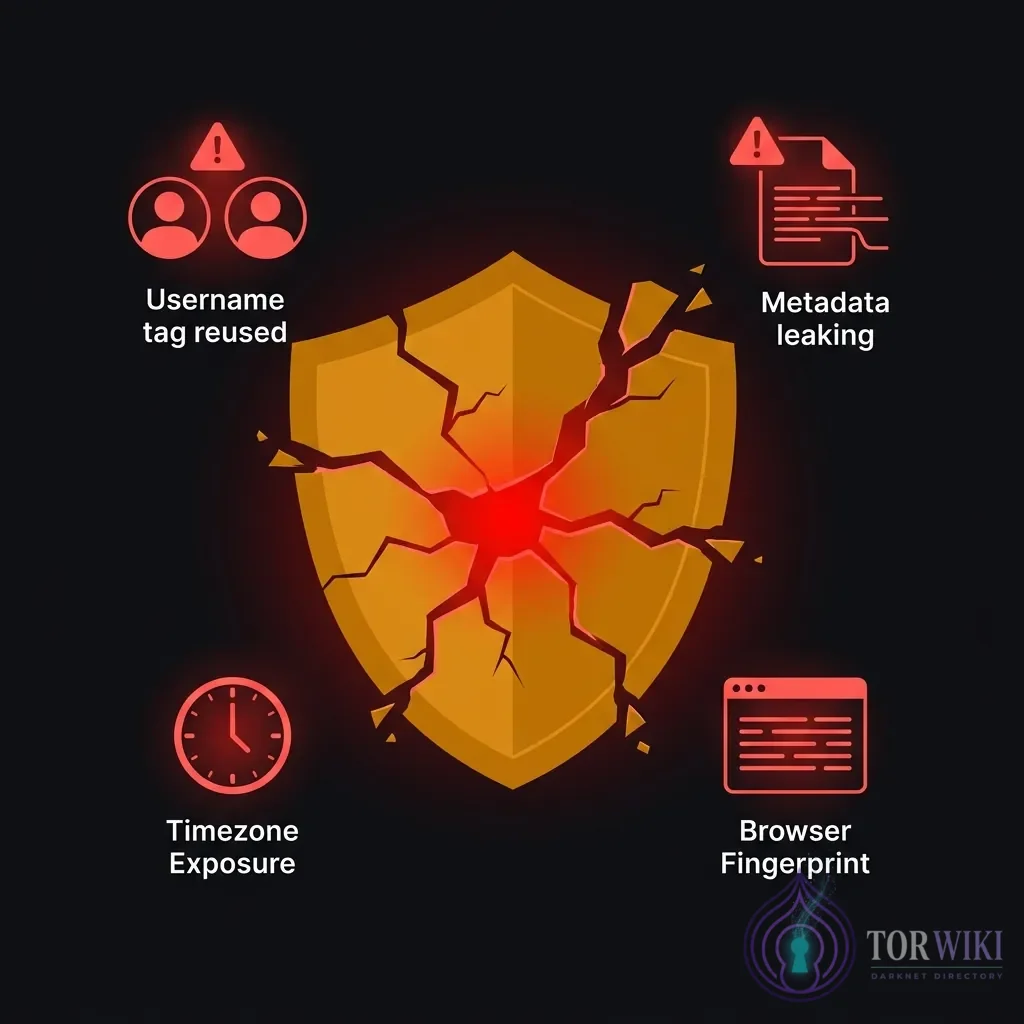 Historical OPSEC failures in darknet history