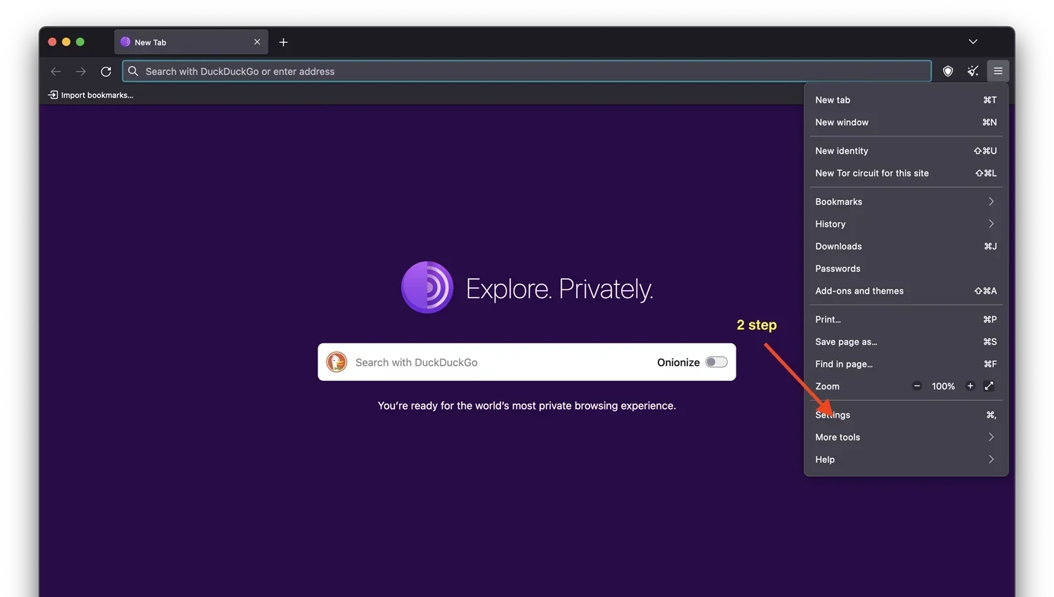 Hardening Tor Browser security slider to Safest